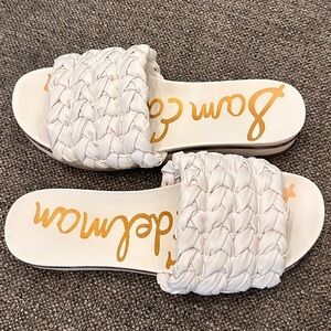 Sam Edelman Ainslie Slide Sandal, white, size 11